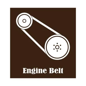 Engine belt icon Stock Illustration