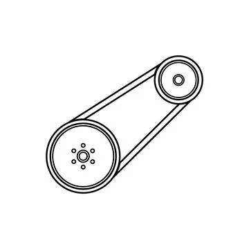 Engine belt icon Stock Illustration