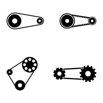 Engine belt icon vector Stock Illustration