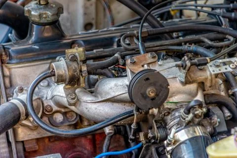 Engine block from a car Stock Photos