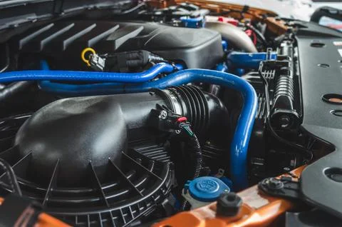 Engine of the car Fotos Stock