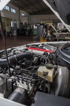 Engine car repair Stock Photos
