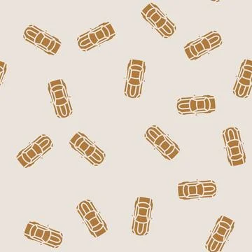 Engine car top view glyph seamless pattern 스톡 일러스트