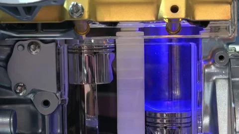 Engine close up view Stock Footage 97852076