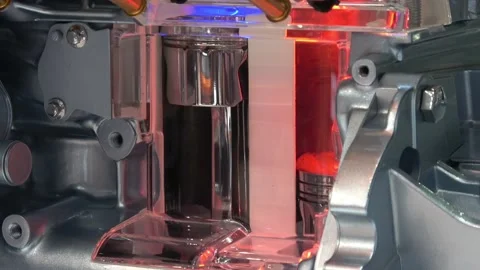 Engine close up view Stock Footage 97852202