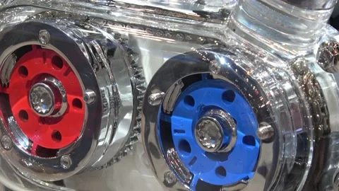 Engine close up view Stock Footage 97852327