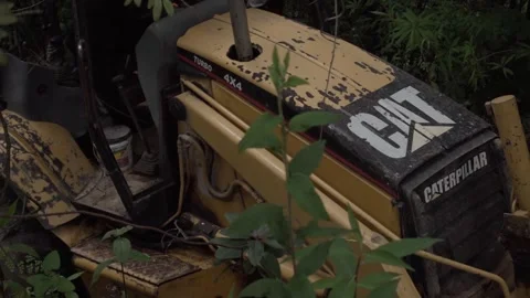 The engine compartment of a backhoe load... | Stock Video | Pond5