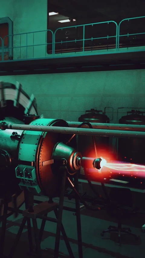 Engine component in workshop during equipment testing and inspection Stock Footage 338387761