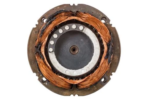 Engine compressor chiller, isolated on white background Stock Photos