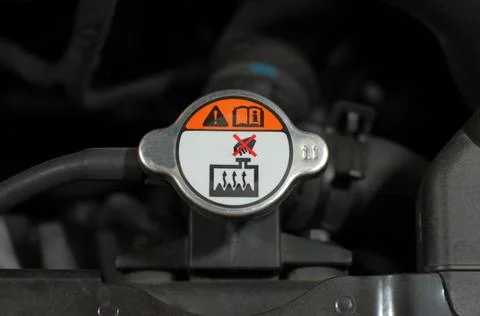 Engine coolant cap Stock Photos