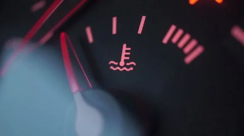 Engine coolant temperature sensor going up Video stock 57666972