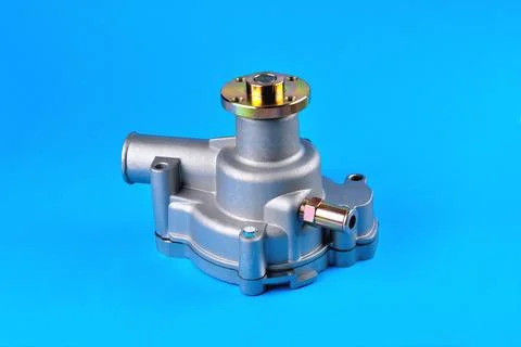 Engine cooling pump, engine coolant pump for truck,  selective focus Stock Photos