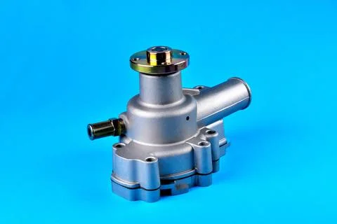 Engine cooling pump, engine coolant pump for truck selective focus Stock Photos