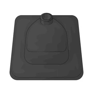 Engine cover illustration Stock Illustration