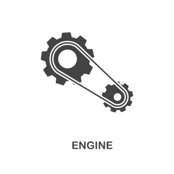 Engine creative icon. Simple element illustration. Engine concept symbol design Stock-Illustration