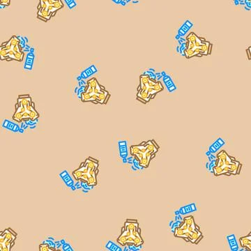 Engine degreaser car care vector seamless pattern 스톡 일러스트