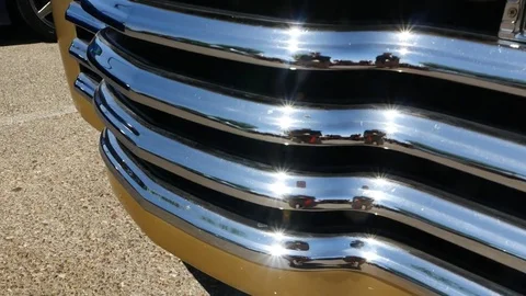 Engine detail of a classic truck Stock Footage 75358452