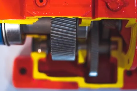 Engine details close-up Stock Photos