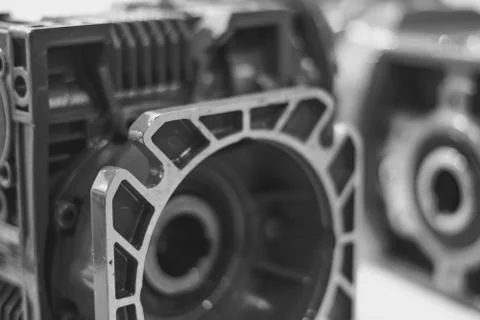 Engine details close-up Stock Photos