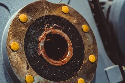 Engine details close-up Stock Photos