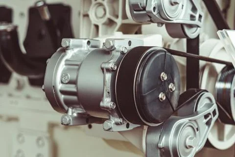 Engine details close-up Stock Photos