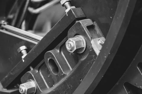 Engine details close-up Stock Photos