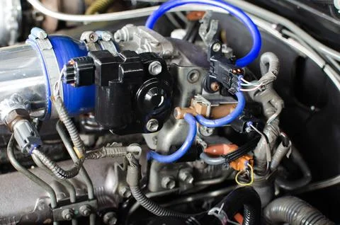 Engine details Stock Photos
