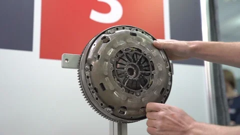 Engine Flywheel Repairs Stock Footage 124703882
