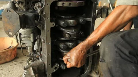 Engine Stock Footage 12181701