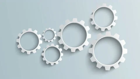 Engine gears wheels rotating animation. Working process concept 스톡 동영상 132918449