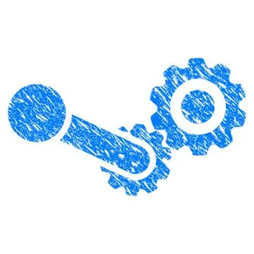 Engine Grunge Icon Stock Illustration