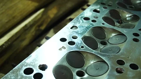 Engine head repair Stock Footage 178482613