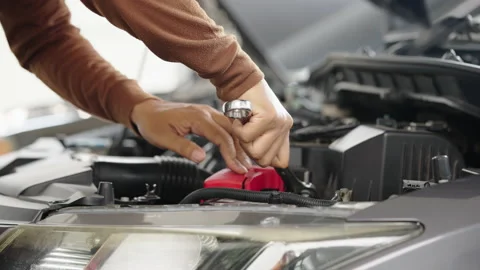 Engine in his repair shop Stock-Footage 183950147