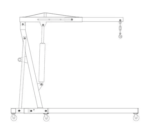 Engine hoist. Vector Stock Illustration