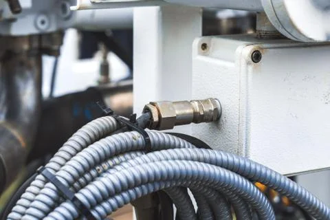 Engine hose details Stock Photos