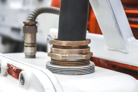 Engine hose details Stockfoto's