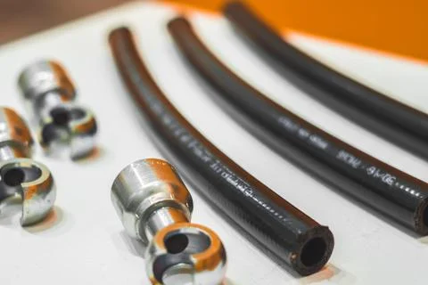 Engine hose details Stock Photos