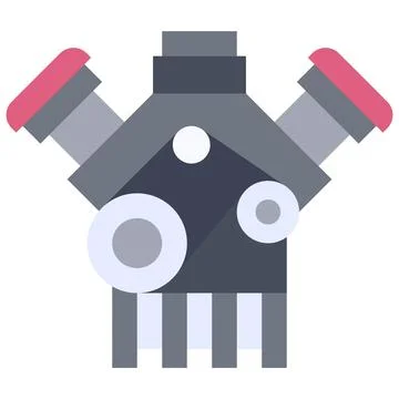Engine icon, car accident and safety related vector illustration 스톡 일러스트