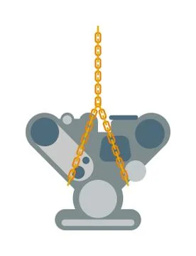 Engine icon car motor graphic symbol vector Stock Illustration