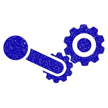 Engine Icon Grunge Watermark Stock Illustration