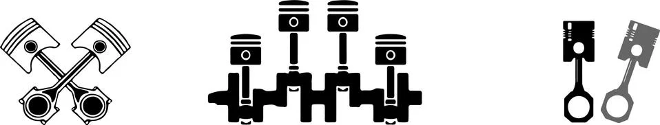 Engine icon isolated on white background Stock Illustration