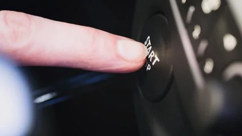 Engine Ignition - Start Stop Button Stock Photos