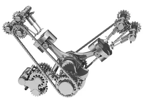 The engine Stock Illustration