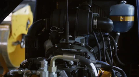 Engine on industrial production Stock Footage 49624526