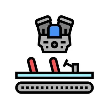 Engine installing car color icon vector illustration Stock Illustration