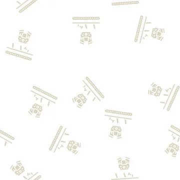 Engine installing car glyph seamless pattern 스톡 일러스트