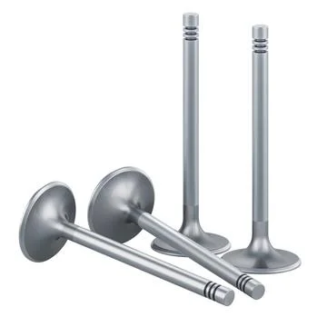 Engine intake valves, 3D rendering Stock Illustration