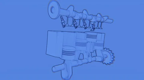 Engine Lines (HD) 스톡 동영상 21272734