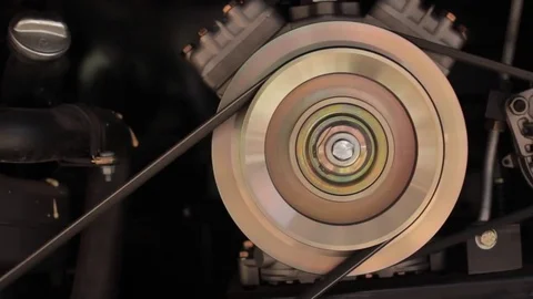 Engine machinery of a bus 스톡 동영상 77581536