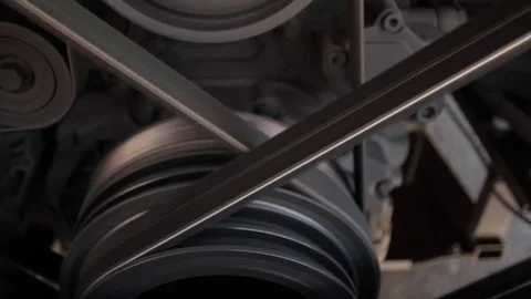 Engine machinery of a bus Video stock 77581669